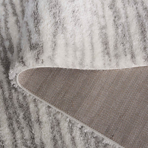 Safavieh Tahoe Luxurious Shag Area Rug - Elegant Ivory And Gold Design For Modern Home Décor Comfort Ivory ,Grey 60% Polypropylene,Jute 40% Tho688f-4