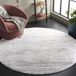 Safavieh Tahoe Luxurious Shag Area Rug - Elegant Ivory And Gold Design For Modern Home Décor Comfort Ivory ,Grey 60% Polypropylene,Jute 40% Tho688f-4