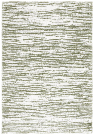 Safavieh Tahoe Luxurious Shag Area Rug - Elegant Ivory And Gold Design For Modern Home Décor Comfort Ivory ,Green 60% Polypropylene,Jute 40% Tho688w-5