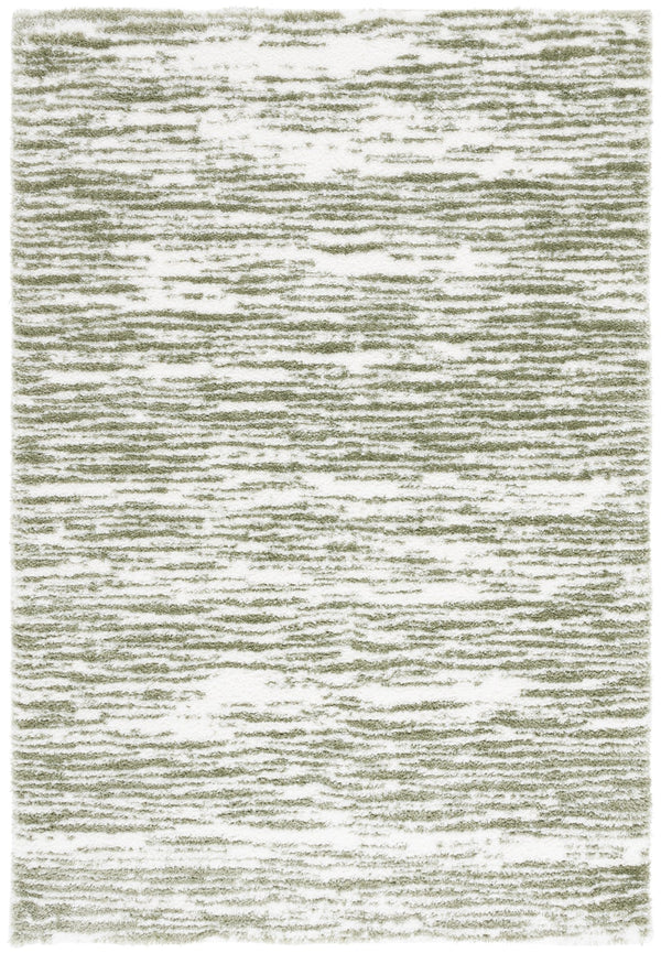 Safavieh Tahoe Luxurious Shag Area Rug - Elegant Ivory And Gold Design For Modern Home Décor Comfort Ivory ,Green 60% Polypropylene,Jute 40% Tho688w-5