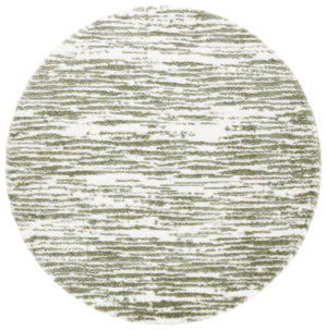 Safavieh Tahoe Luxurious Shag Area Rug - Elegant Ivory And Gold Design For Modern Home Décor Comfort Ivory ,Green 60% Polypropylene,Jute 40% Tho688w-5