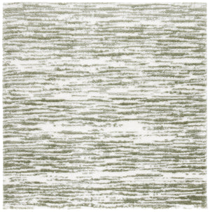 Safavieh Tahoe Luxurious Shag Area Rug - Elegant Ivory And Gold Design For Modern Home Décor Comfort Ivory ,Green 60% Polypropylene,Jute 40% Tho688w-5