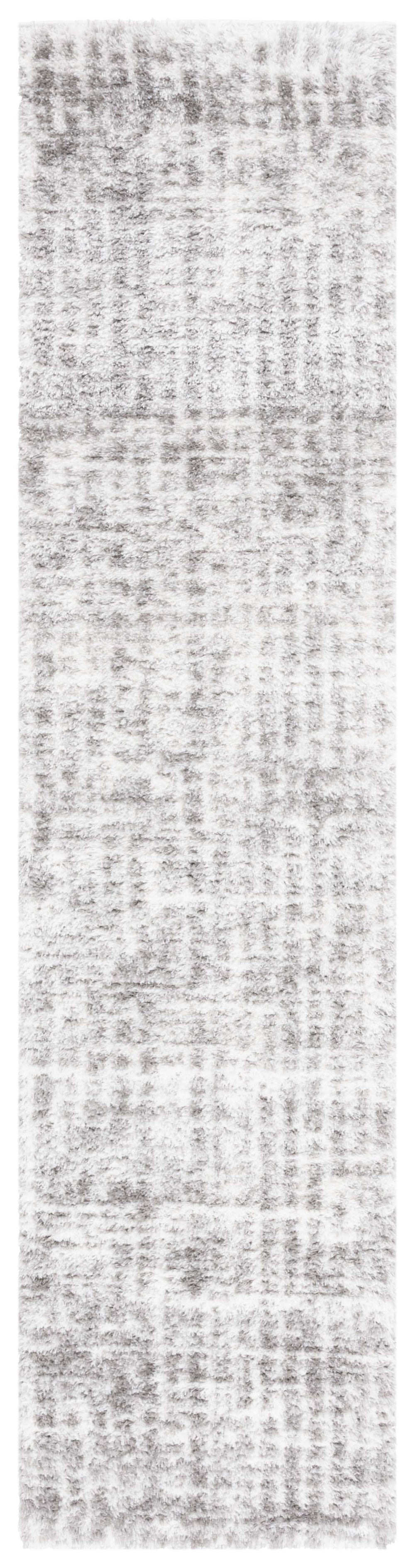 Safavieh Tahoe Luxurious Shag Area Rug - Contemporary Elegance In Ivory And Grey For Any Room Decor Ivory ,Grey 60% Polypropylene,Jute 40% Tho690f-7r