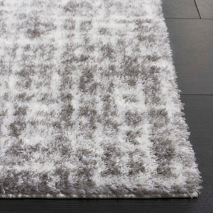 Safavieh Tahoe Luxurious Shag Area Rug - Contemporary Elegance In Ivory And Grey For Any Room Decor Ivory ,Grey 60% Polypropylene,Jute 40% Tho690f-7r