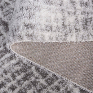 Safavieh Tahoe Luxurious Shag Area Rug - Contemporary Elegance In Ivory And Grey For Any Room Decor Ivory ,Grey 60% Polypropylene,Jute 40% Tho690f-7r