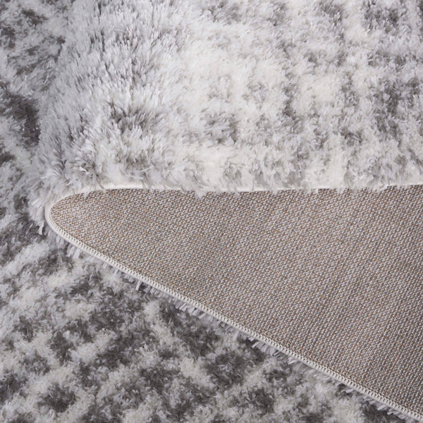 Safavieh Tahoe Luxurious Shag Area Rug - Contemporary Elegance In Ivory And Grey For Any Room Decor Ivory ,Grey 60% Polypropylene,Jute 40% Tho690f-7r