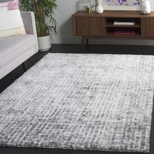 Safavieh Tahoe Luxurious Shag Area Rug - Contemporary Elegance In Ivory And Grey For Any Room Decor Ivory ,Grey 60% Polypropylene,Jute 40% Tho690f-7r