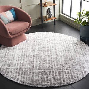 Safavieh Tahoe Luxurious Shag Area Rug - Contemporary Elegance In Ivory And Grey For Any Room Decor Ivory ,Grey 60% Polypropylene,Jute 40% Tho690f-7r