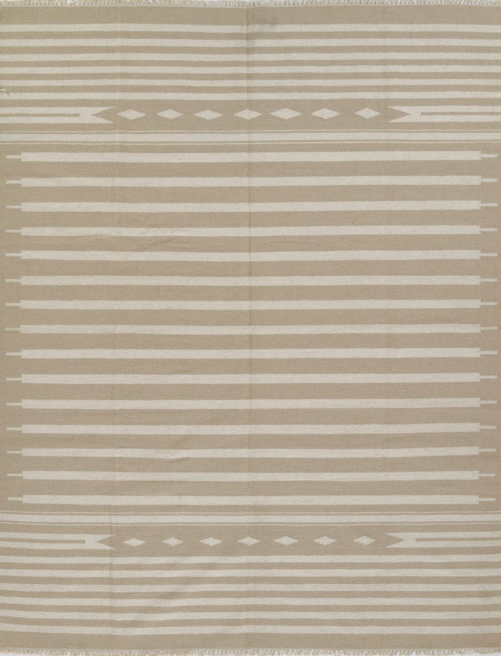 Momeni Erin Gates Thompson THO-1 Billings Hand Woven Contemporary Geometric Indoor Rug Beige 7'6" x 9'6"
