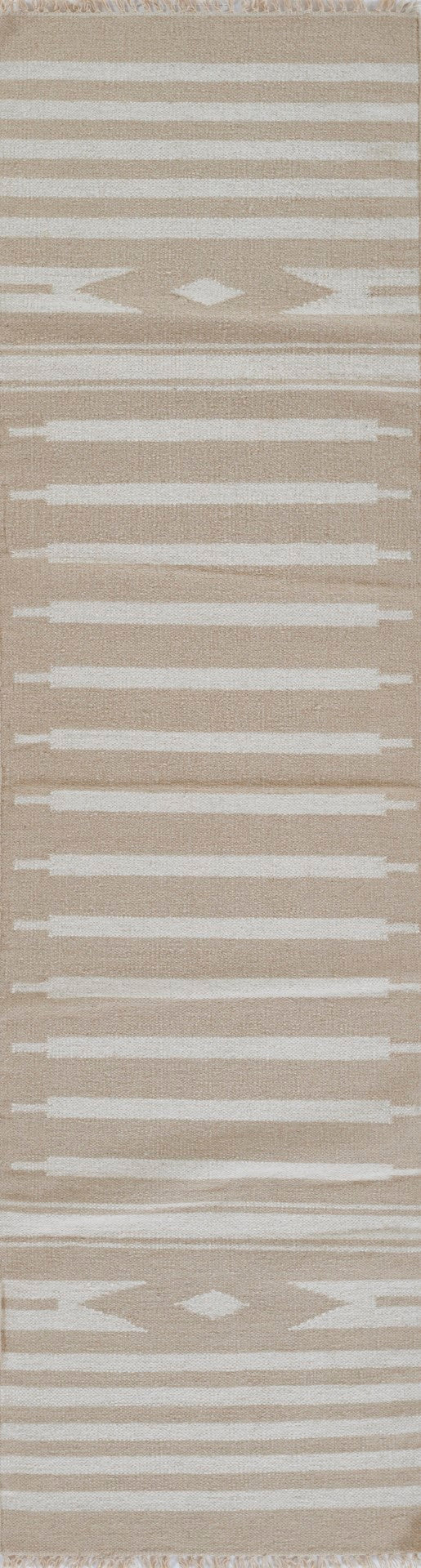 Momeni Erin Gates Thompson THO-1 Billings Hand Woven Contemporary Geometric Indoor Rug Beige 7'6" x 9'6"