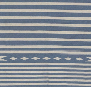 Momeni Erin Gates Thompson THO-1 Billings Hand Woven Contemporary Geometric Indoor Rug Light Blue 7'6" x 9'6"