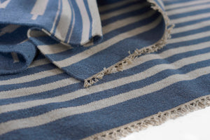 Momeni Erin Gates Thompson THO-1 Billings Hand Woven Contemporary Geometric Indoor Rug Light Blue 7'6" x 9'6"