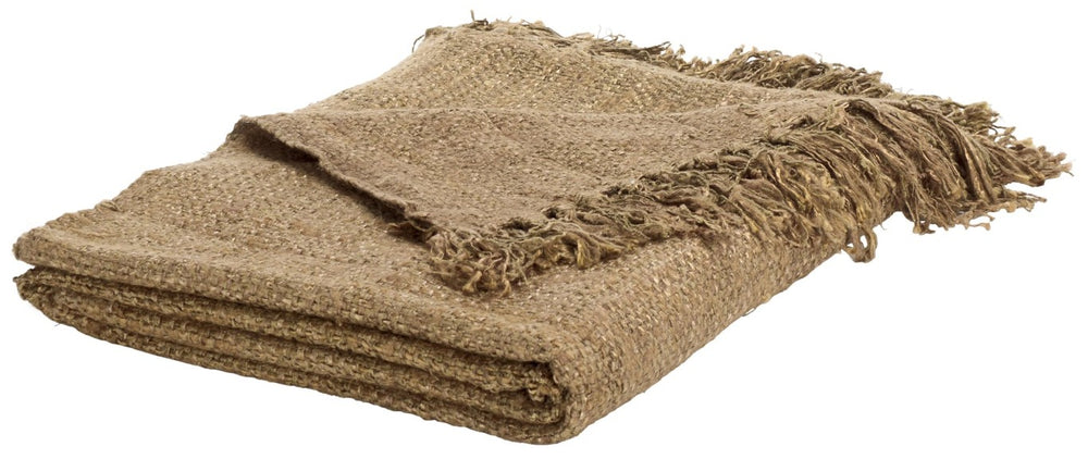 Safavieh Gaia, Breathable Cotton Throw Blanket Versatile Neutral Accent for Sofa or Bed THR5001A-5167