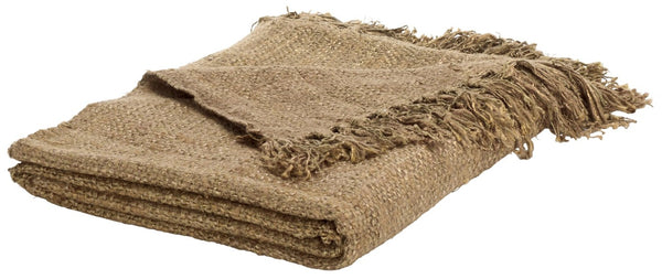 Safavieh Gaia, Breathable Cotton Throw Blanket Versatile Neutral Accent for Sofa or Bed THR5001A-5167