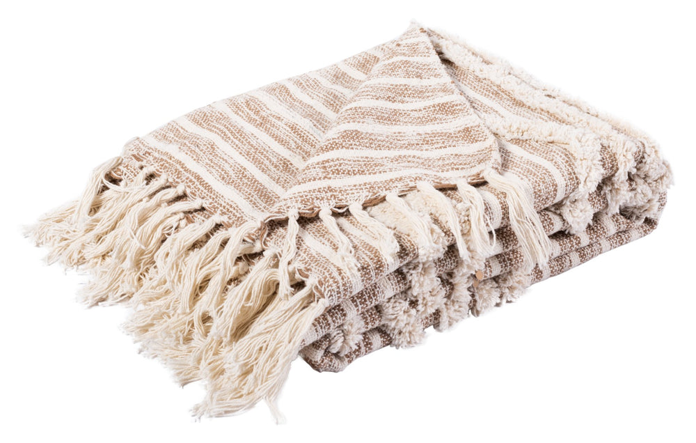 Safavieh Renali Throw XII23 Ivory / Beige Cotton THR909A-5060