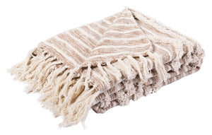 Safavieh Renali Throw XII23 Ivory / Beige Cotton THR909A-5060