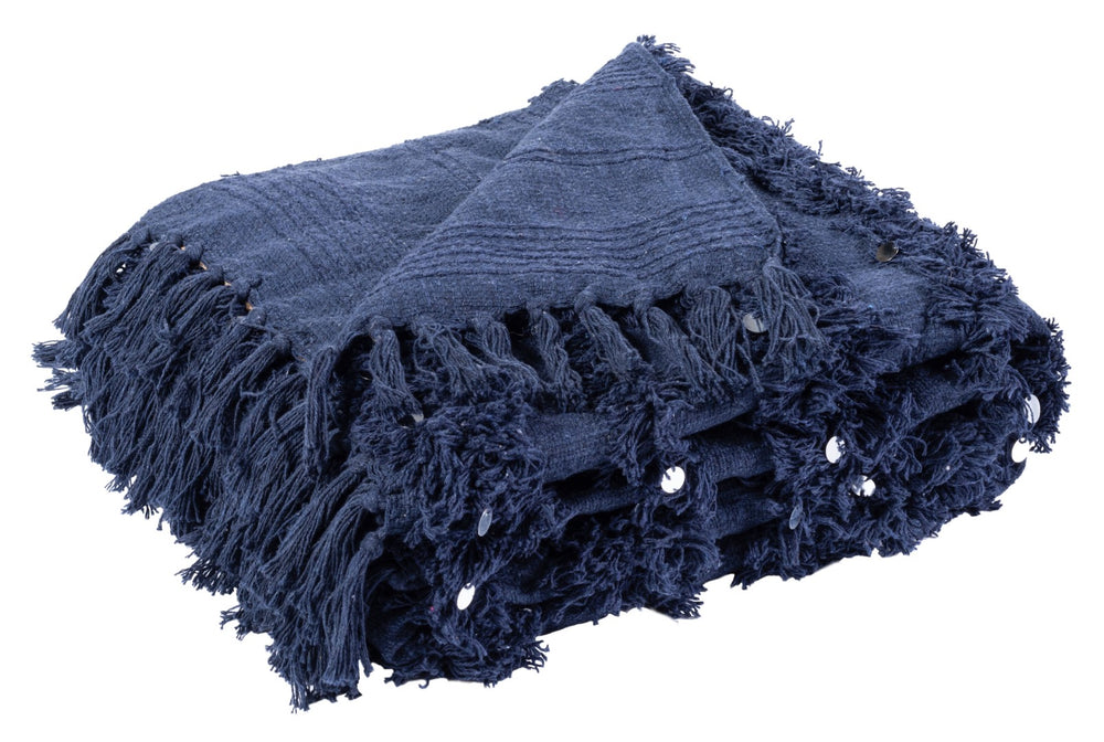 Safavieh Norlen Throw XII23 Navy Cotton THR911A-5060