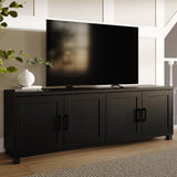 CorLiving Virlomi TV Stand with Doors, TVs up to 85" Black Ravenwood THW-620-T