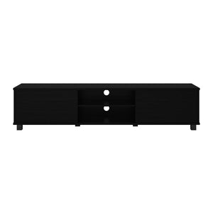 CorLiving Hollywood Black TV Stand with Doors for TVs up to 85" Black THW-753-B