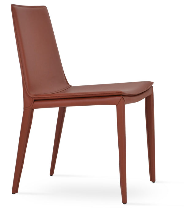 Soho Concept Tiffany Dining Chair - Luxurious Kent Bonded Leather In Black, Brown, Grey, Old Brick - Stylish Comfort Old Brick  Soho-concept-dining-chair-05963