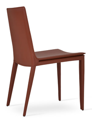 Soho Concept Tiffany Dining Chair - Luxurious Kent Bonded Leather In Black, Brown, Grey, Old Brick - Stylish Comfort Old Brick  Soho-concept-dining-chair-05963