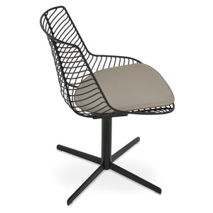 Soho Concept Tiger Chair Steel Frame Dining Chair With Chrome/Brass Finish & Removable Ppm Seat Pad, 5-year Guarantee Fr Bone  Soho-concept-dining-chair-05966