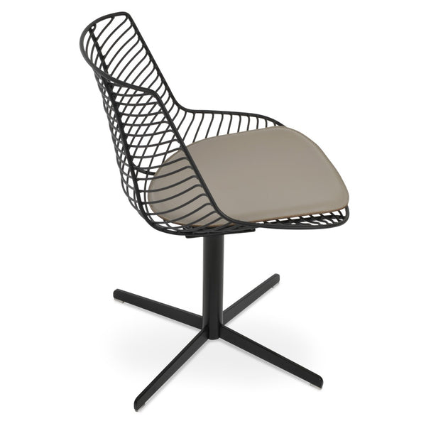 Soho Concept Tiger Chair Steel Frame Dining Chair With Chrome/Brass Finish & Removable Ppm Seat Pad, 5-year Guarantee Fr Bone  Soho-concept-dining-chair-05966