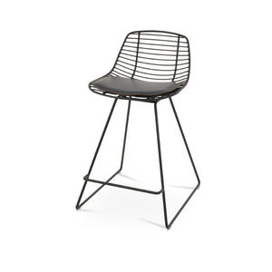 Soho Concept Tiger Large Barstools & Counterstools - Durable Steel Frame, Stylish Design, Removable Seat Pad, 5-year Warranty Black,Grey  Soho-concept-dining-chair-09881