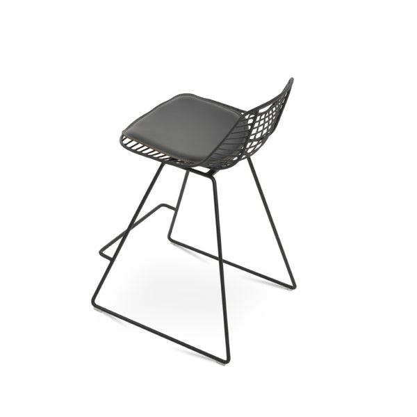 Soho Concept Tiger Large Barstools & Counterstools - Durable Steel Frame, Stylish Design, Removable Seat Pad, 5-year Warranty Black,Grey  Soho-concept-dining-chair-07196