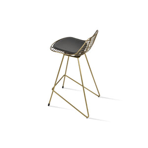 Soho Concept Tiger Mini Barstools & Counterstools With Steel Frame - Stylish, Durable, And Customizable Options! Brass  Soho-concept-dining-chair-07199