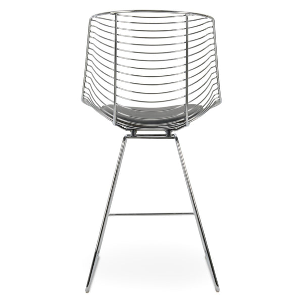 Soho Concept Tiger Mini Barstools & Counterstools – Stylish Steel Frame, Versatile Designs, 5-year Guarantee! Chrome,Grey Steel Tubular Legs Soho-concept-dining-chair-09887
