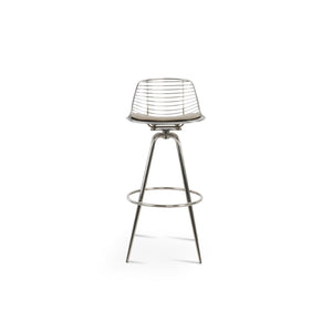 Soho Concept Tiger Large Wire Barstools & Counterstools - Stylish Steel Frame With Removable Seat Pad & 5-year Warranty Chrome  Soho-concept-dining-chair-07200