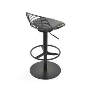 Soho Concept Tiger Mini Wire Barstools & Counterstools - Stylish Black Powder Coated Steel Frame, 5-year Guarantee! Black,Grey  Soho-concept-dining-chair-09897