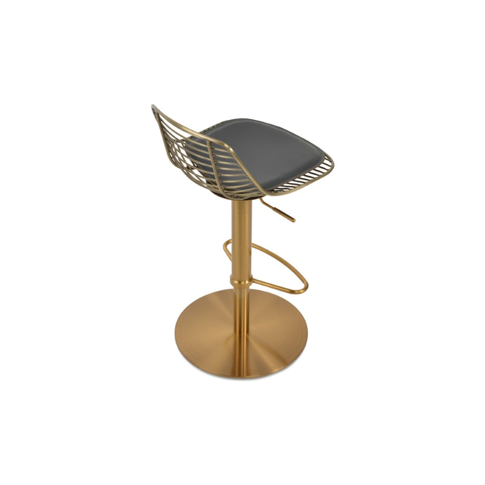 Soho Concept Tiger Piston Barstools With Removable Seat Pad - Stylish Chrome Or Brass Finish, 5-year Guarantee! Chrome  Soho-concept-dining-chair-09853