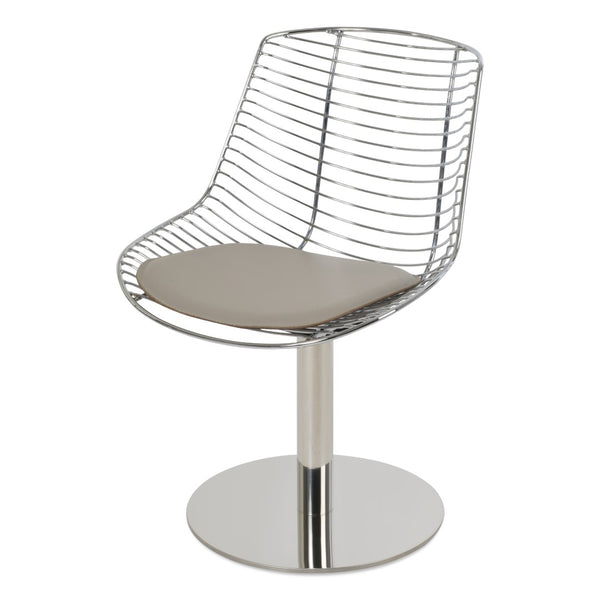 Soho Concept Tiger Chair Steel Frame Dining Chair With Chrome/Brass Finish & Removable Ppm Seat Pad, 5-year Guarantee Fr Bone  Soho-concept-dining-chair-05979