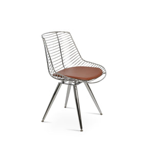 Soho Concept Tiger Star Chair - Stylish Steel Frame Dining Chair With Removable Seat Pad & 5-year Guarantee Chrome  Soho-concept-dining-chair-05995
