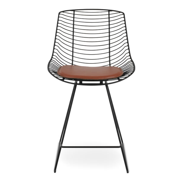 Soho Concept Tiger Wire Barstools & Counterstools - Durable Steel Frame, Removable Seat Pad, 5-year Warranty! Black  Soho-concept-dining-chair-09917