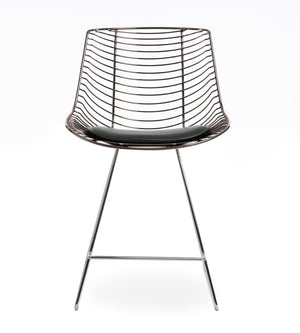 Soho Concept Tiger Wire Barstools & Counterstools - Durable Steel Frame, Removable Seat Pad, 5-year Warranty! Black  Soho-concept-dining-chair-09920