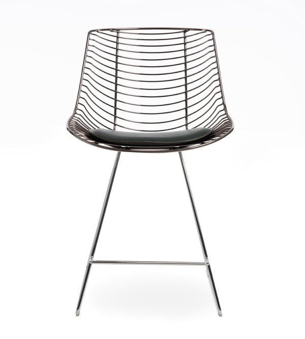 Soho Concept Tiger Wire Barstools & Counterstools - Durable Steel Frame, Removable Seat Pad, 5-year Warranty! Black  Soho-concept-dining-chair-09920