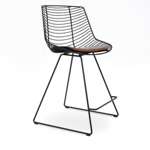 Soho Concept Tiger Wire Barstools & Counterstools - Durable Steel Frame, Removable Seat Pad, 5-year Warranty! Black  Soho-concept-dining-chair-09921