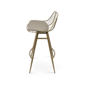 Soho Concept Tiger Mini Barstools & Counterstools – Stylish Steel Frame, Versatile Designs, 5-year Guarantee! Brass Steel Tubular Legs Soho-concept-dining-chair-09848