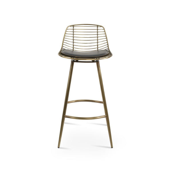 Soho Concept Tiger Mini Barstools & Counterstools – Stylish Steel Frame, Versatile Designs, 5-year Guarantee! Brass,Grey Steel Tubular Legs Soho-concept-dining-chair-09849