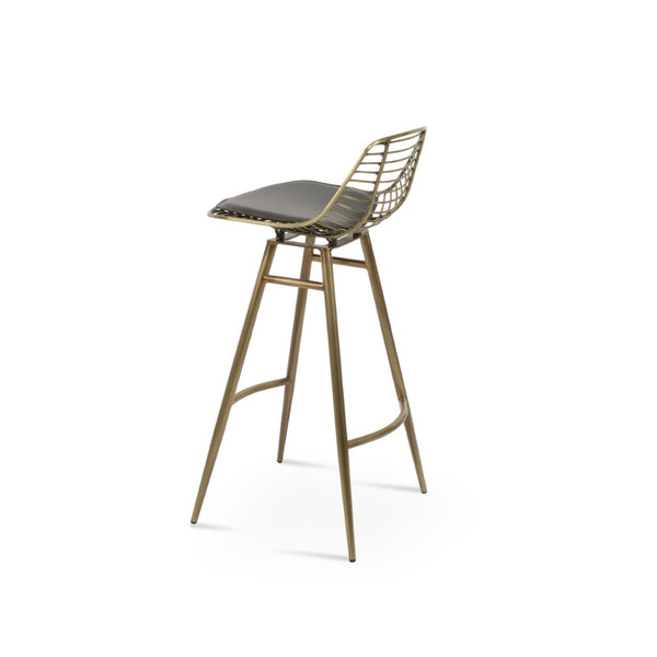 Soho Concept Tiger Mini Barstools & Counterstools – Stylish Steel Frame, Versatile Designs, 5-year Guarantee! Brass,Grey Steel Tubular Legs Soho-concept-dining-chair-07180