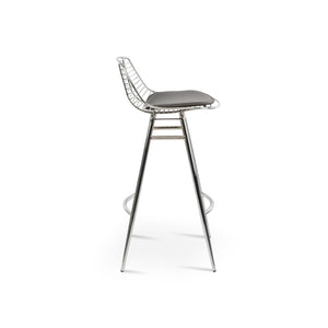 Soho Concept Tiger Mini Barstools & Counterstools – Stylish Steel Frame, Versatile Designs, 5-year Guarantee! Chrome,Grey Steel Tubular Legs Soho-concept-dining-chair-07181