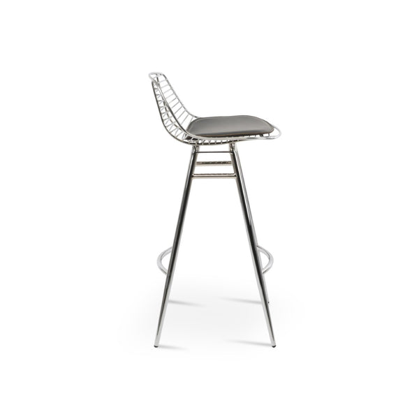 Soho Concept Tiger Mini Barstools & Counterstools – Stylish Steel Frame, Versatile Designs, 5-year Guarantee! Chrome,Grey Steel Tubular Legs Soho-concept-dining-chair-07181