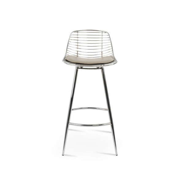 Soho Concept Tiger Mini Barstools & Counterstools – Stylish Steel Frame, Versatile Designs, 5-year Guarantee! Chrome Steel Tubular Legs Soho-concept-dining-chair-09851