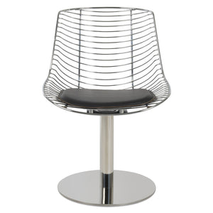 Soho Concept Tiger Chair Steel Frame Dining Chair With Chrome/Brass Finish & Removable Ppm Seat Pad, 5-year Guarantee Grey  Soho-concept-dining-chair-05978