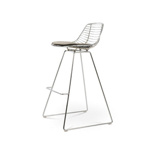 Soho Concept Tiger Wire Barstools & Counterstools - Stylish Chrome/Gold/Brass Frame With Removable Padded Seat Chrome  Soho-concept-dining-chair-09863