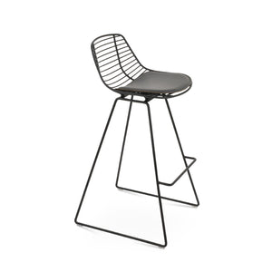 Soho Concept Tiger Wire Barstools & Counterstools - Durable Steel Frame, Removable Seat Pad, 5-year Warranty! Black,Grey  Soho-concept-dining-chair-07188