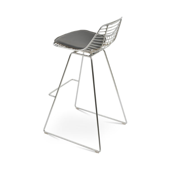 Soho Concept Tiger Wire Barstools & Counterstools - Stylish Chrome/Gold/Brass Frame With Removable Padded Seat Chrome,Grey  Soho-concept-dining-chair-09867